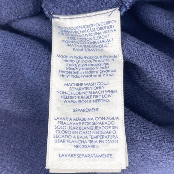 Chaps Mens Quarter Zip Pullover Long Sleeve Sweater Blue Size L - Picture 6 of 9